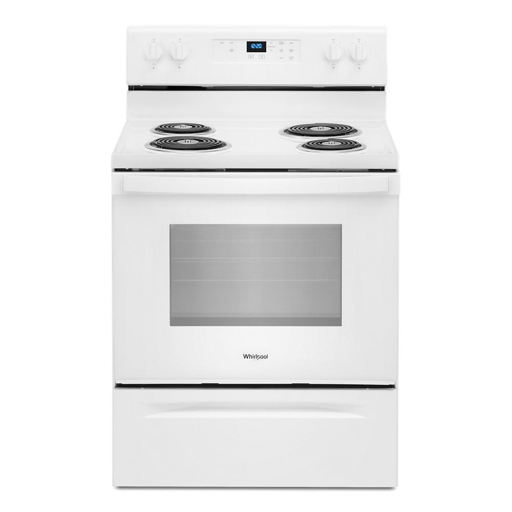 WHIRLPOOL WFC150M0JW 4.8 Cu. Ft. Whirlpool Electric Range With Keep Warm Setting