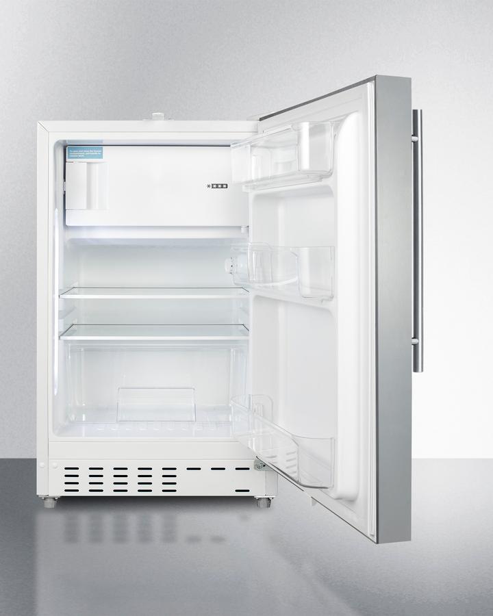 SUMMIT ALRF48CSSHV Summit 20"" Wide Built-in Refrigerator-freezer, Ada Compliant