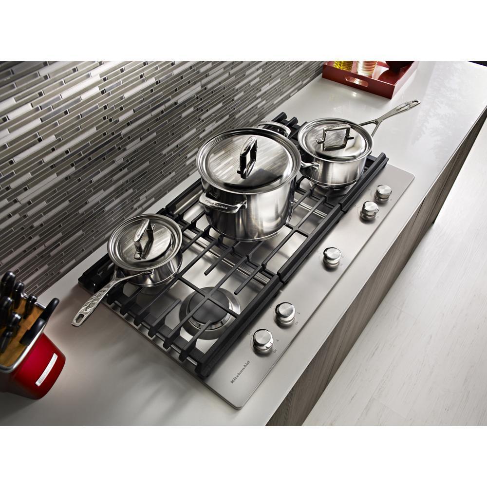 KITCHENAID KCGS950ESS Stainless Steel Kitchenaid 30'' 5-burner Gas Cooktop With Griddle