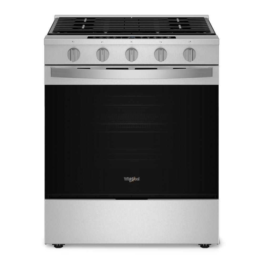 WHIRLPOOL WSGS7530RZ 30-inch Smart Slide In Gas Range With Air Cooking Technology, No PR...