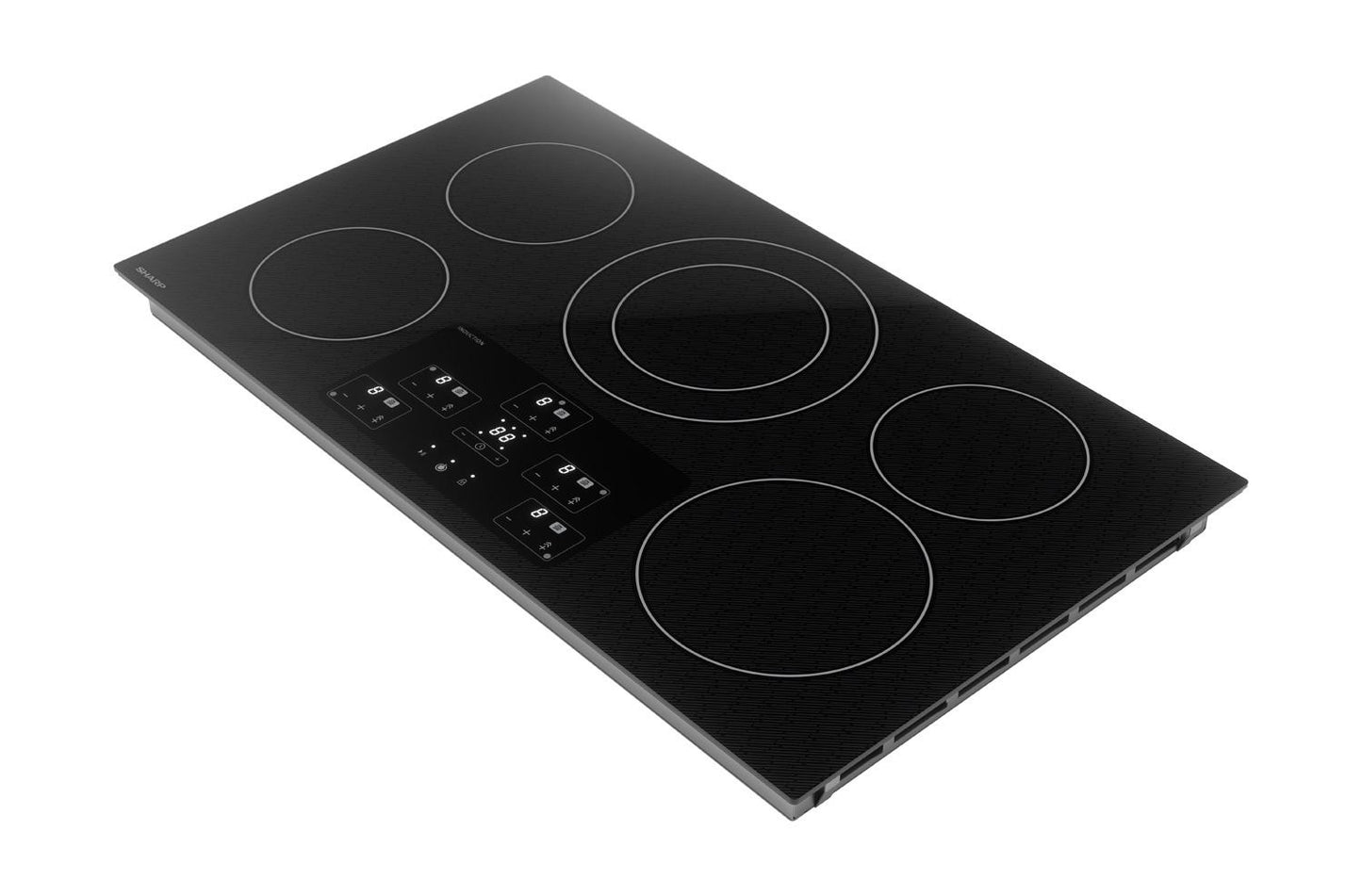 SHARP SDH3652DB 36"" Width Induction Cooktop, European Black Mirror Finish Made WITH...