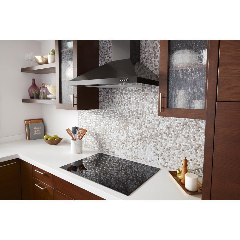 WHIRLPOOL WVW53UC0HV Whirlpool 30"" Contemporary Black Stainless Wall Mount Range Hood