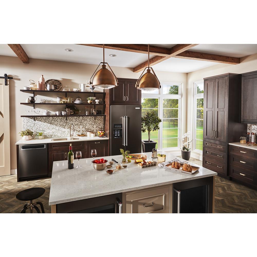KITCHENAID KRSC703HBS 22.6 Cu Ft. Counter-depth Side-by-side Refrigerator With Exterior I...