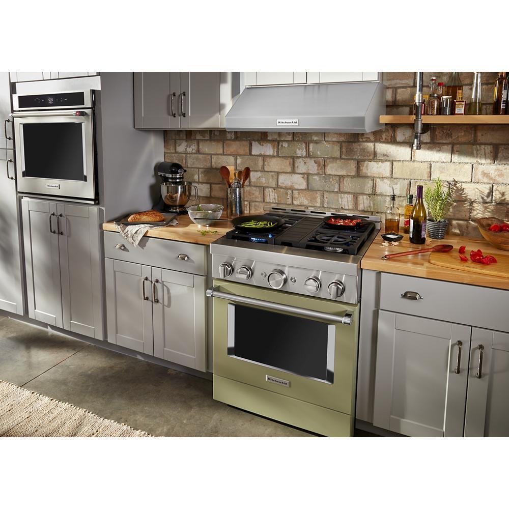 KITCHENAID KFGC500JAV Kitchenaid 30'' Smart Commercial-style Gas Range With 4 Burners ...