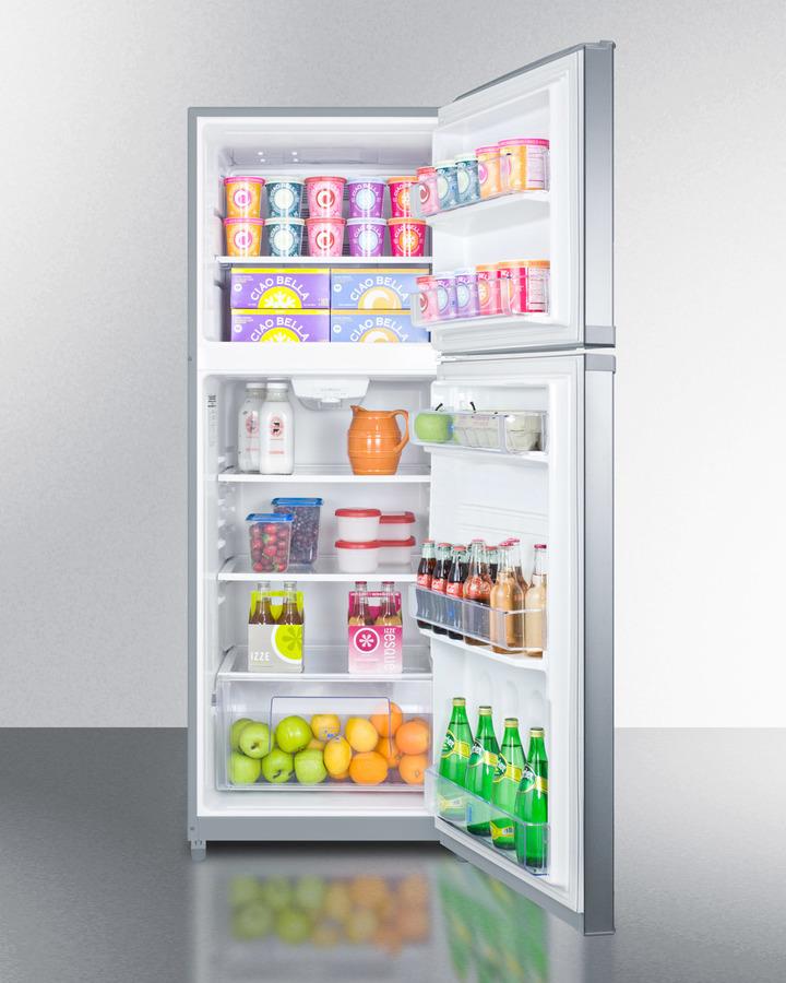 SUMMIT FF1427SS Counter Depth Frost-free Refrigerator-freezer With A 26"" Footprint ...