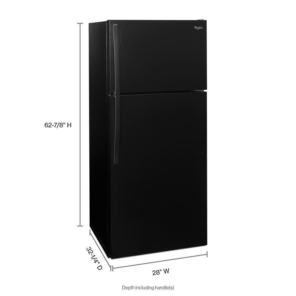 WHIRLPOOL WRT314TFDB Whirlpool 28"" Wide Top-freezer Refrigerator With Optional Icemaker