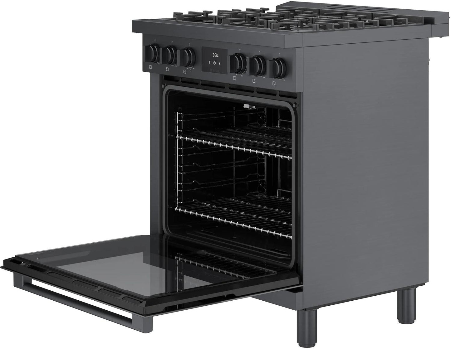 BOSCH HGS8045UC 800 Series Gas Freestanding Range 30'' Black Stainless Steel Hgs8045uc