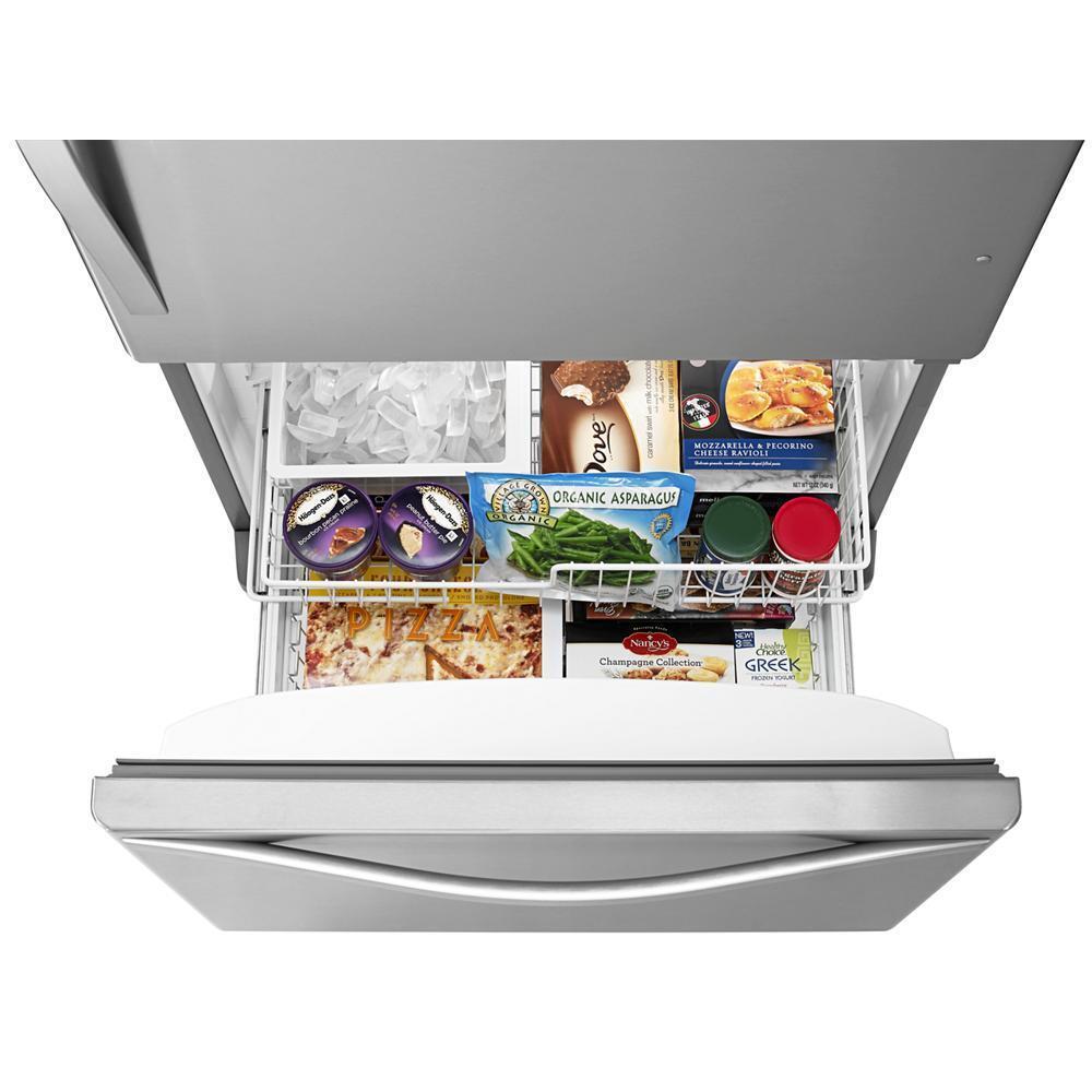 WHIRLPOOL WRB322DMBM Stainless Steel Whirlpool 22 Cu. Ft. Bottom-freezer REFRIGERATOR...