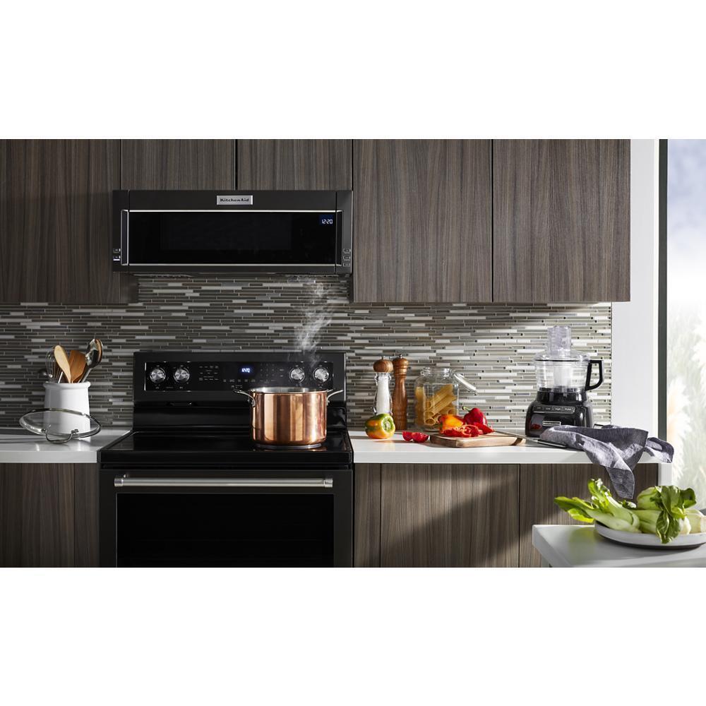 KITCHENAID KMLS311HBS 1000-watt Low Profile Microwave Hood Combination - Black Stainless