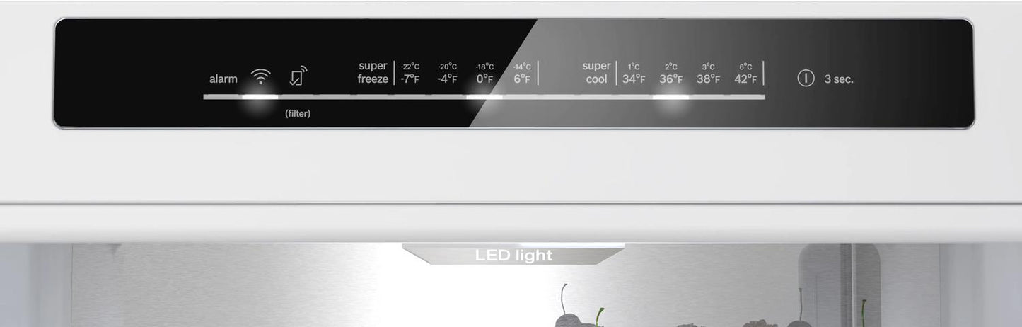 BOSCH B24CB50ESS 500 Series Freestanding Bottom Freezer Refrigerator 24"" Easy Clean ...
