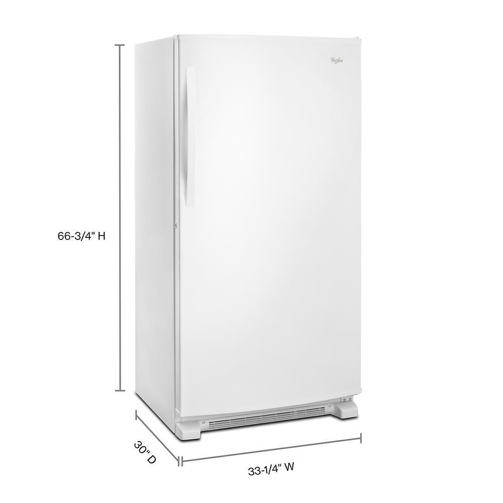 WHIRLPOOL WZF79R20DW White Whirlpool 20 Cu. Ft. Upright Freezer With Temperature Alarm