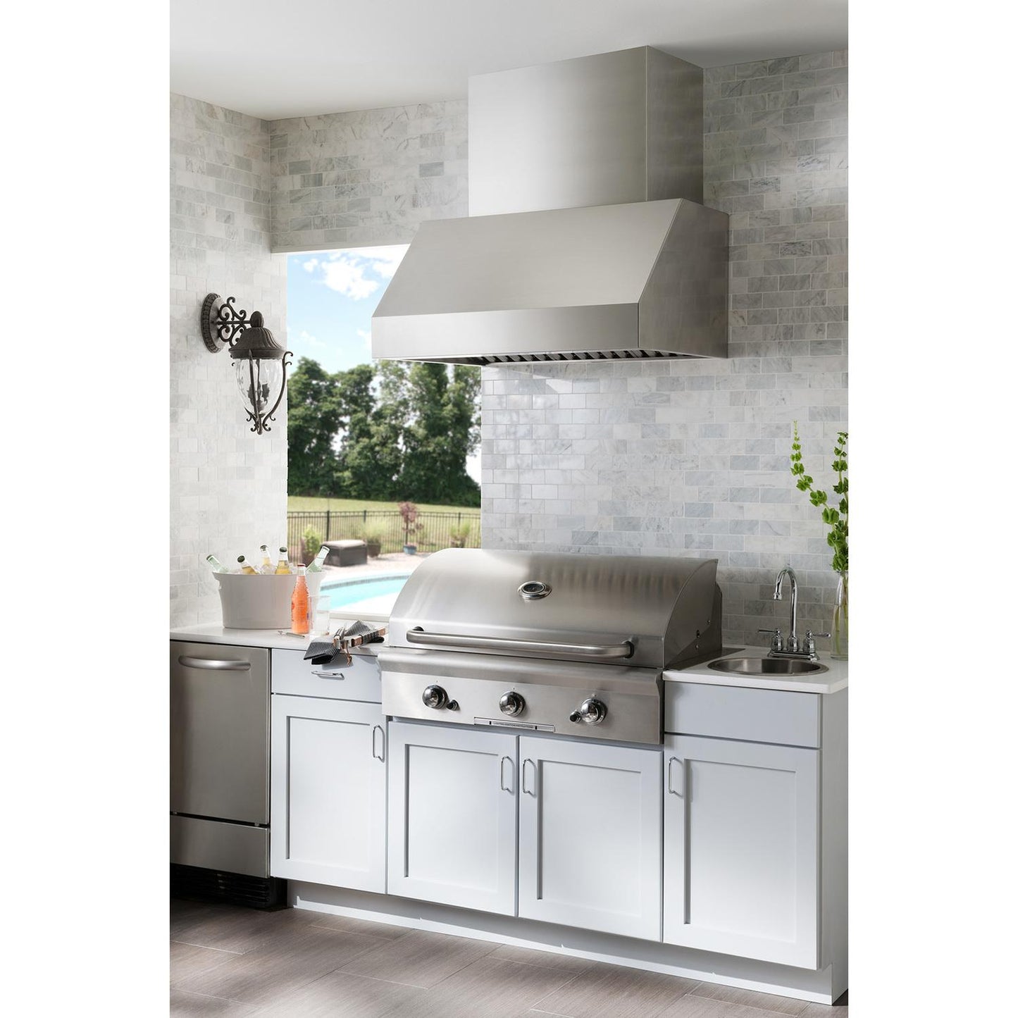 BROAN EPD6142SS Broan 42"" Stainless Steel Pro-style Outdoor Hood