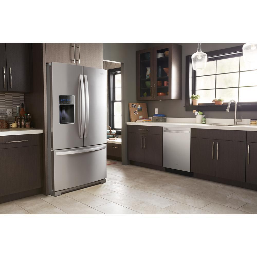WHIRLPOOL WRF767SDHZ Whirlpool 36-inch Wide French Door Refrigerator - 27 Cu. Ft. - F...