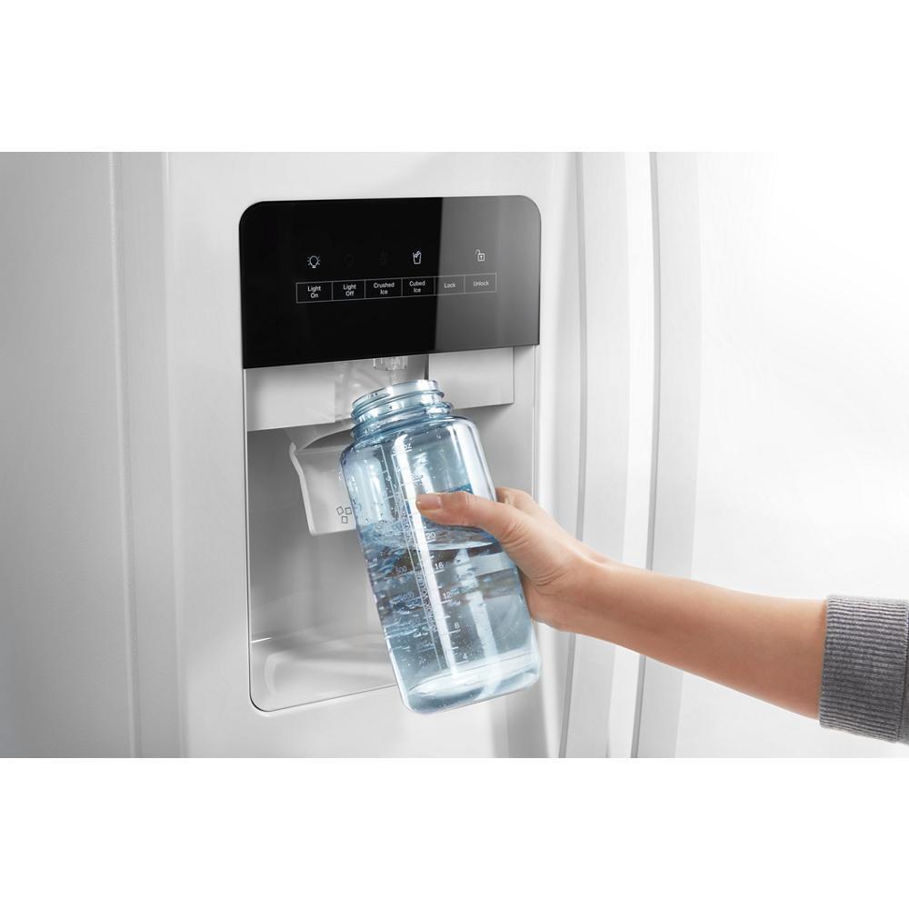 WHIRLPOOL WRS315SDHW Whirlpool 36-inch Wide Side-by-side Refrigerator - 25 Cu. Ft. - ...