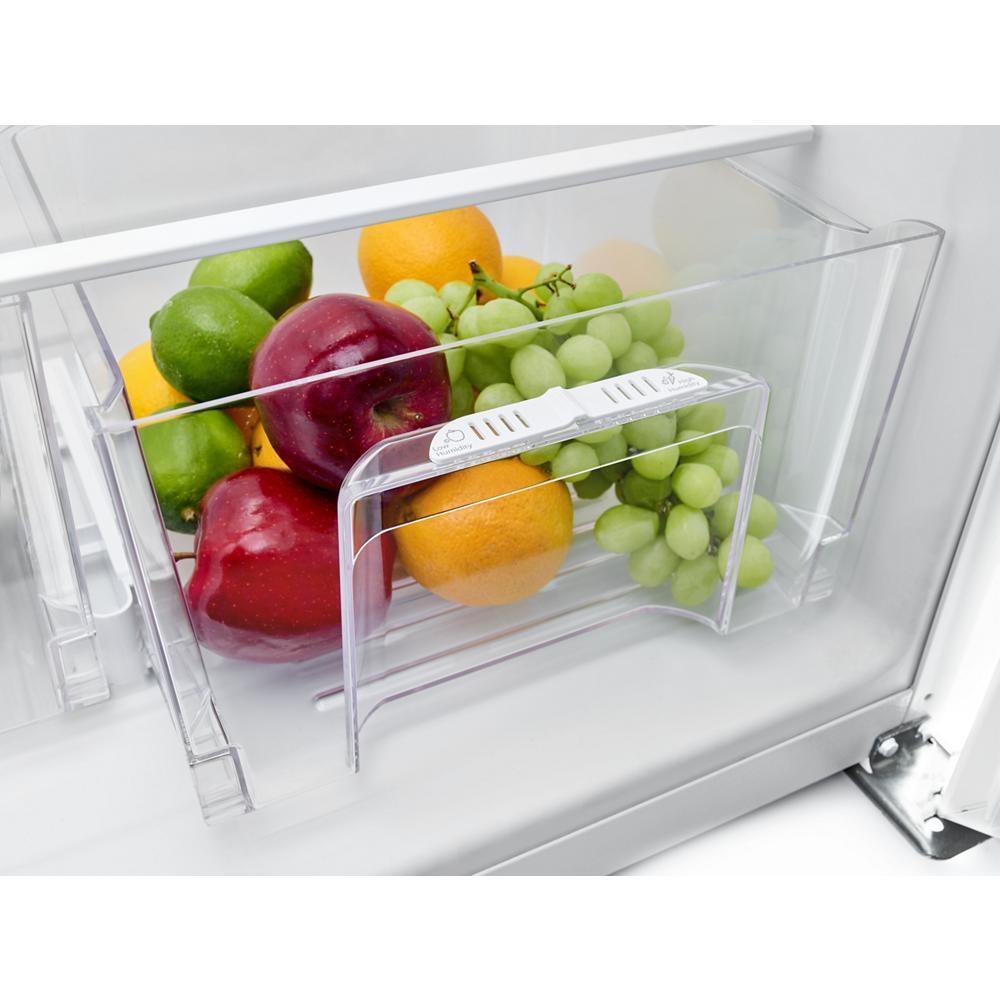AMANA ART318FFDS 30-inch Wide Top-freezer Refrigerator With Glass Shelves - 18 Cu. F...