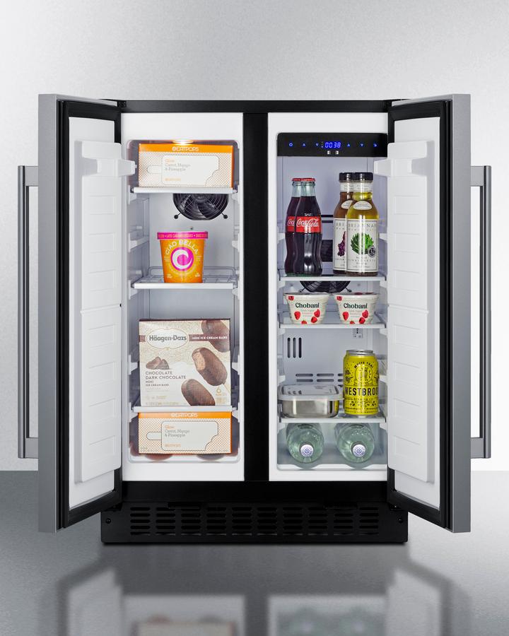 SUMMIT FFRF24SS Summit 24"" Wide Built-in Refrigerator-freezer