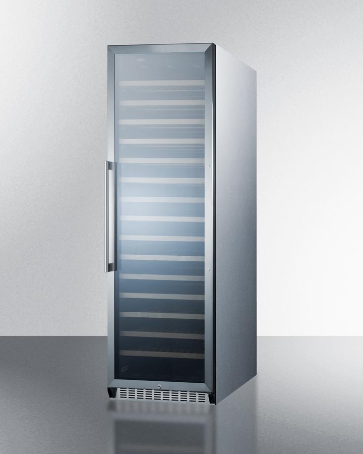 SUMMIT SWC1926CSS 171 Bottle Single-zone Wine Cellar With Glass Door, Digital THERMOS...