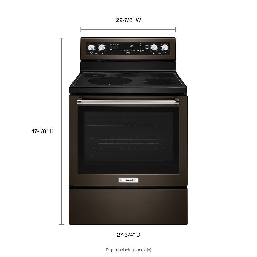 KITCHENAID KFEG500EBS Kitchenaid 30-inch 5-element Electric Convection Range - Black S...
