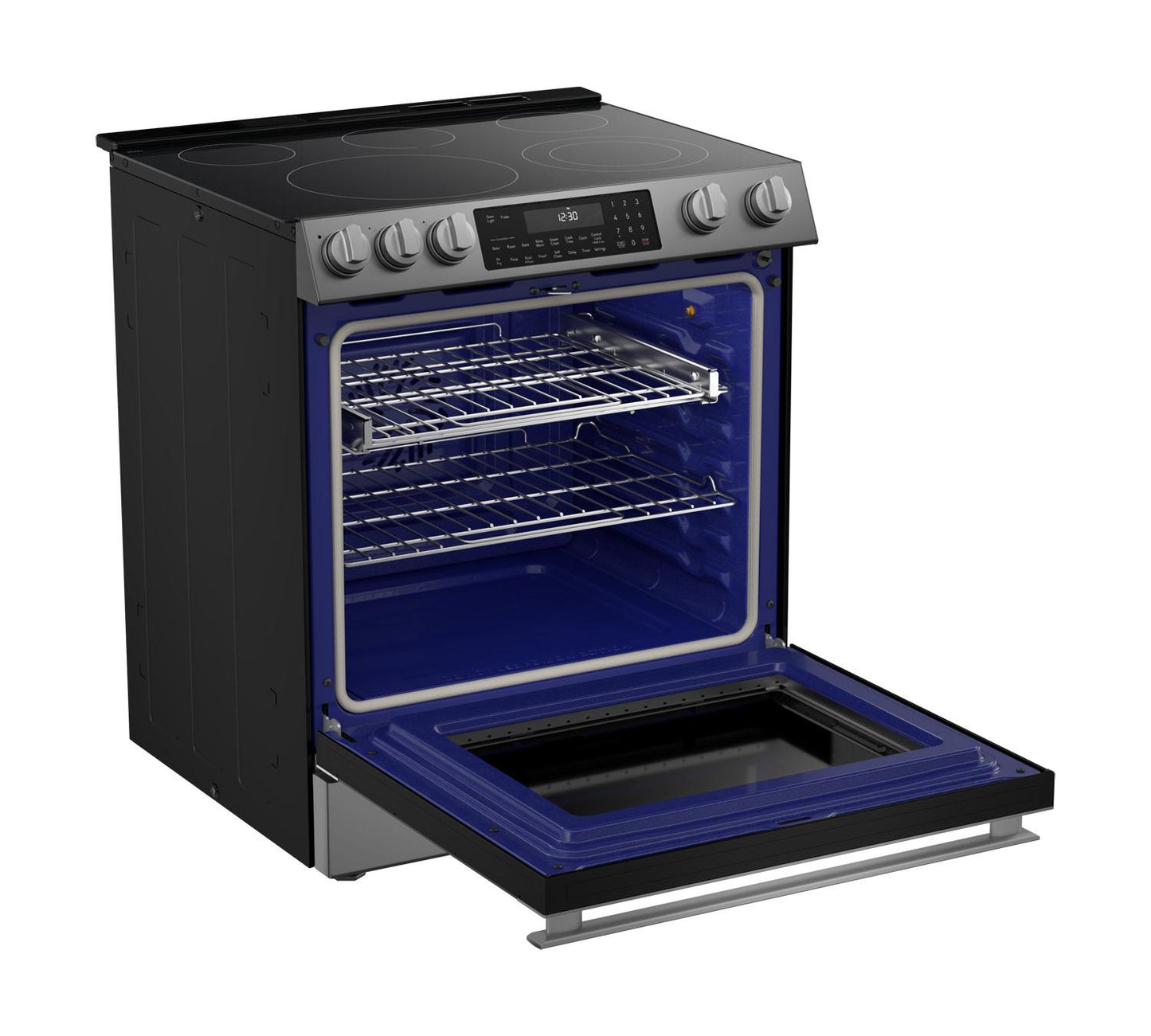 SHARP SSR3065JS Sharp 30 In. Electric Convection Slide-in Range With Air Fry