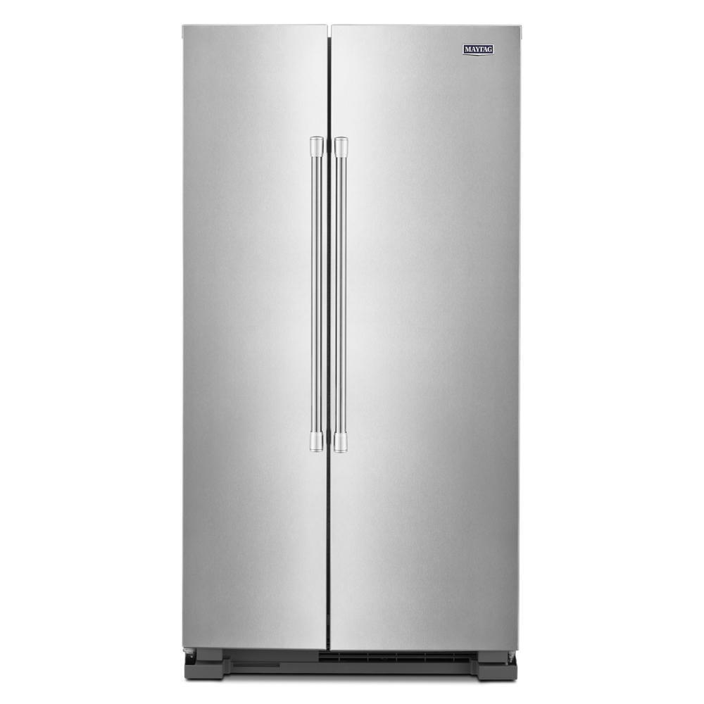 MAYTAG MSS25N4MKZ Maytag 36-inch Wide Side-by-side Refrigerator - 25 Cu. Ft.