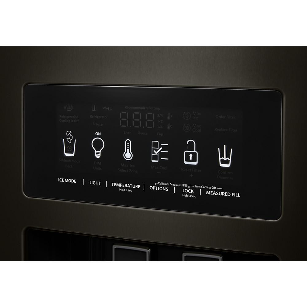 KITCHENAID KRSC703HBS 22.6 Cu Ft. Counter-depth Side-by-side Refrigerator With Exterior I...