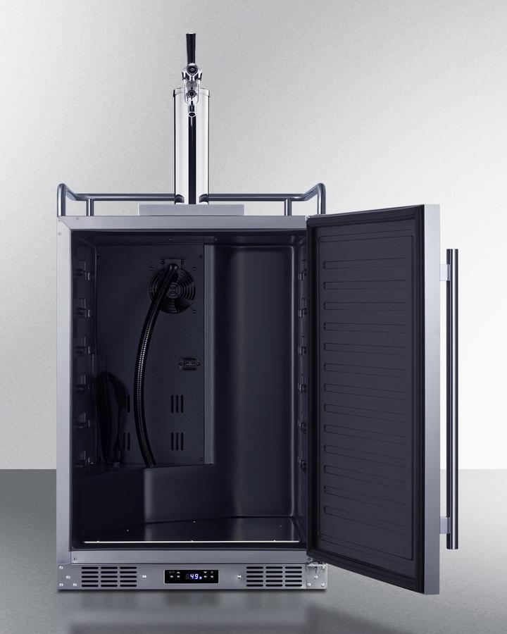 SUMMIT BC74OSCOM Summit 24"" Wide Built-in Outdoor Commercial Beer Kegerator