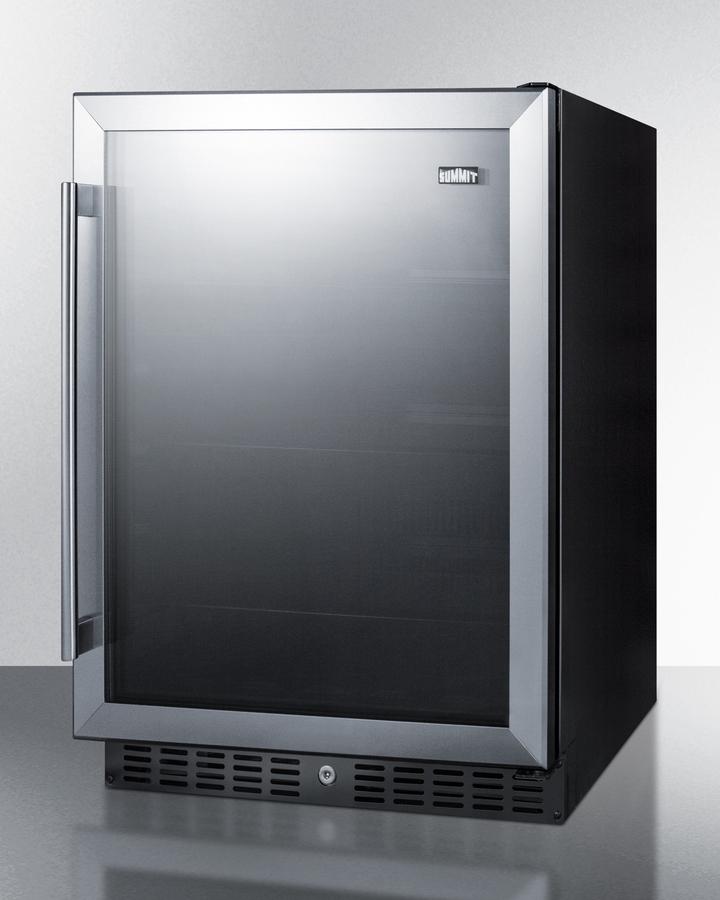 SUMMIT AL57G Built-in Undercounter Ada Compliant All-refrigerator With Glass DOO...