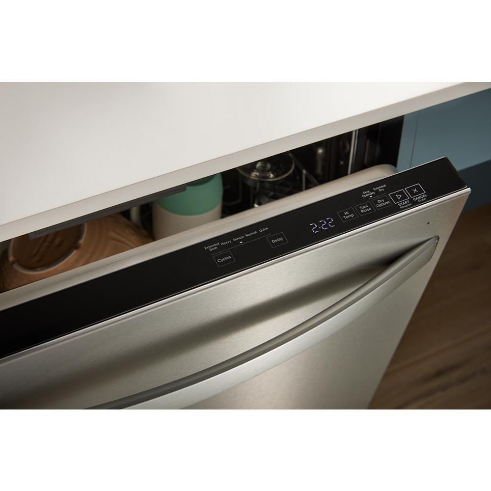 WHIRLPOOL WDT550SAPB 44 Dba Ada Compliant Dishwasher Flush With Cabinets With 3rd Rack