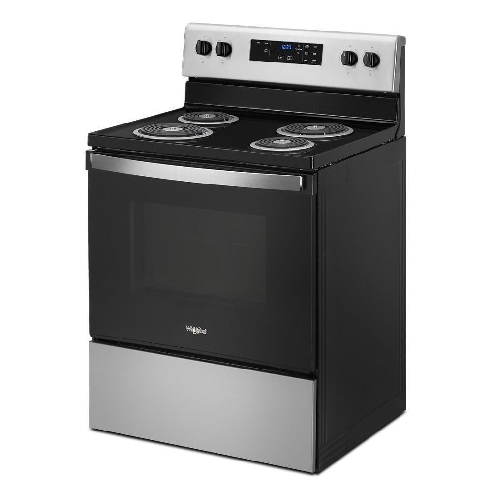WHIRLPOOL WFC150M0JS 4.8 Cu. Ft. Whirlpool Electric Range With Keep Warm Setting