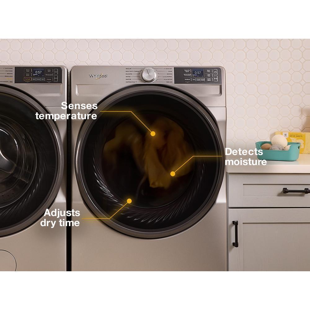 WHIRLPOOL WGD5720RW 7.4 Cu. Ft. Smart Front Load Energy Star Gas Dryer With Wrinkle ...