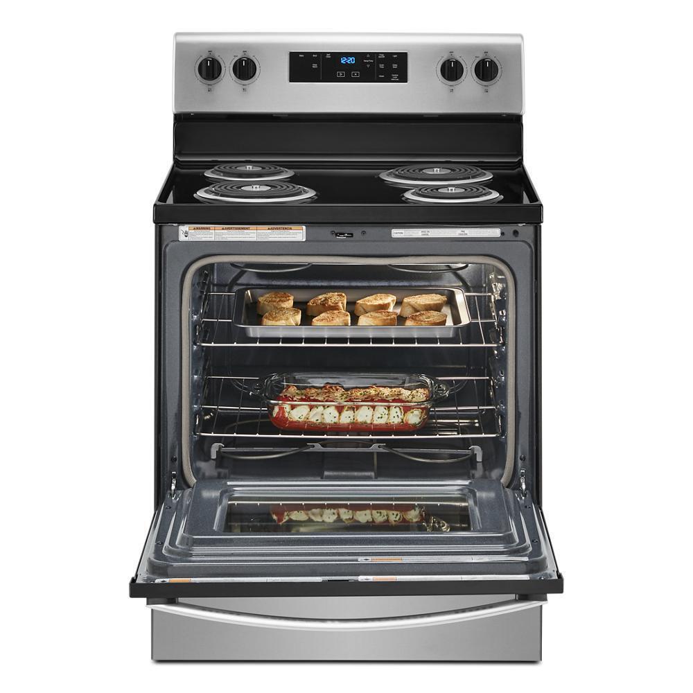 WHIRLPOOL WFC315S0JS 4.8 Cu. Ft. Whirlpool Electric Range With Keep Warm Setting