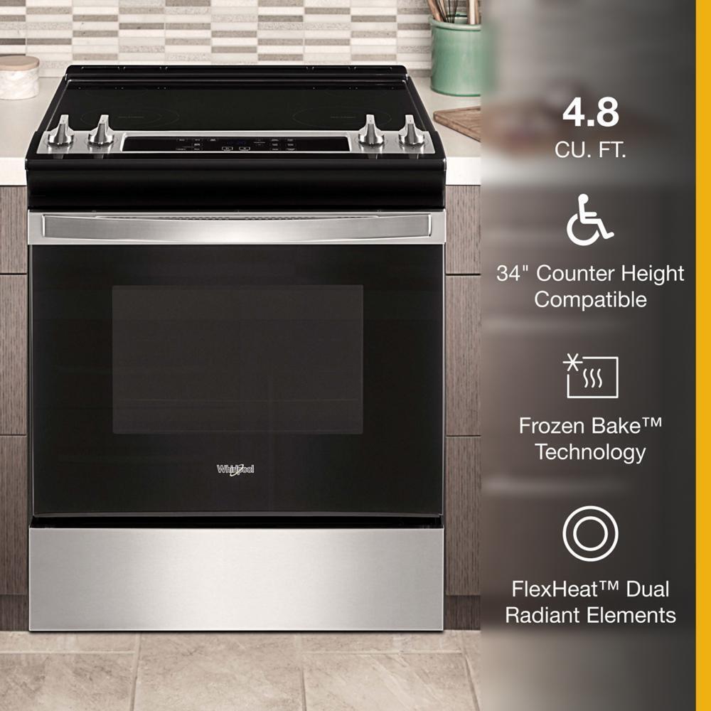WHIRLPOOL WEE515SALS Whirlpool 34"" Tall Range With Self Clean Oven Cycle
