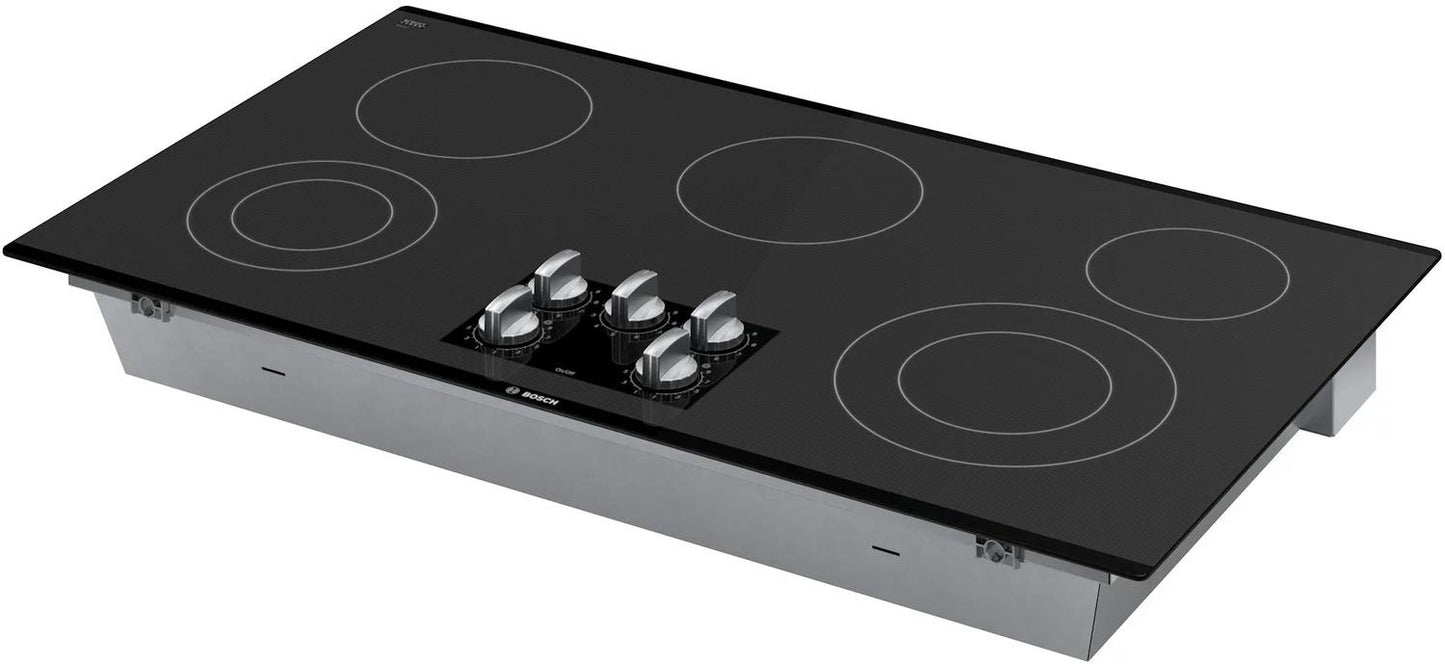 BOSCH NEM5666UC Bosch 36"" Electric Cooktop 500 Series - Black Frameless