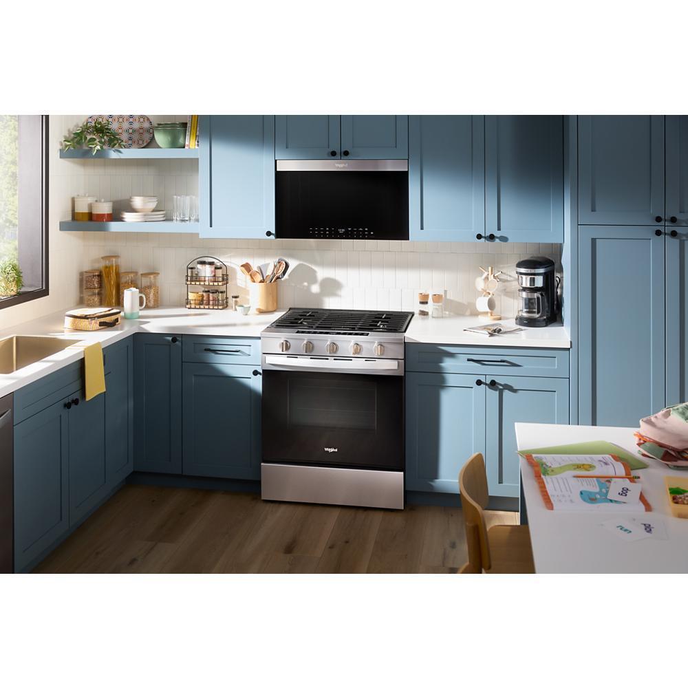 WHIRLPOOL WSGS7530RZ 30-inch Smart Slide In Gas Range With Air Cooking Technology, No PR...