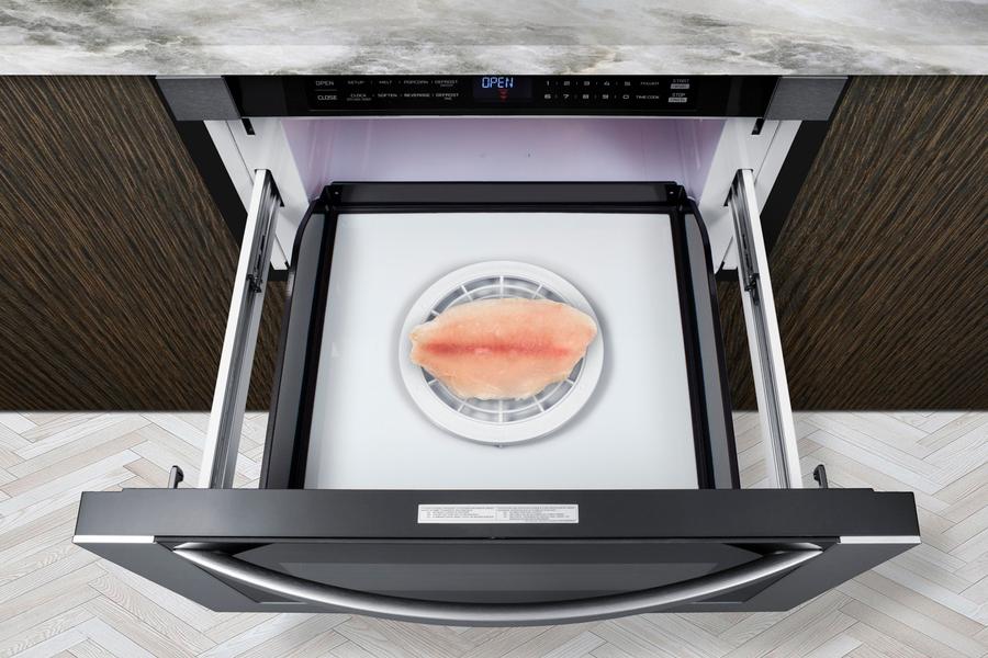 SUMMIT MDR245SS Summit 24"" Wide Built-in Drawer Microwave