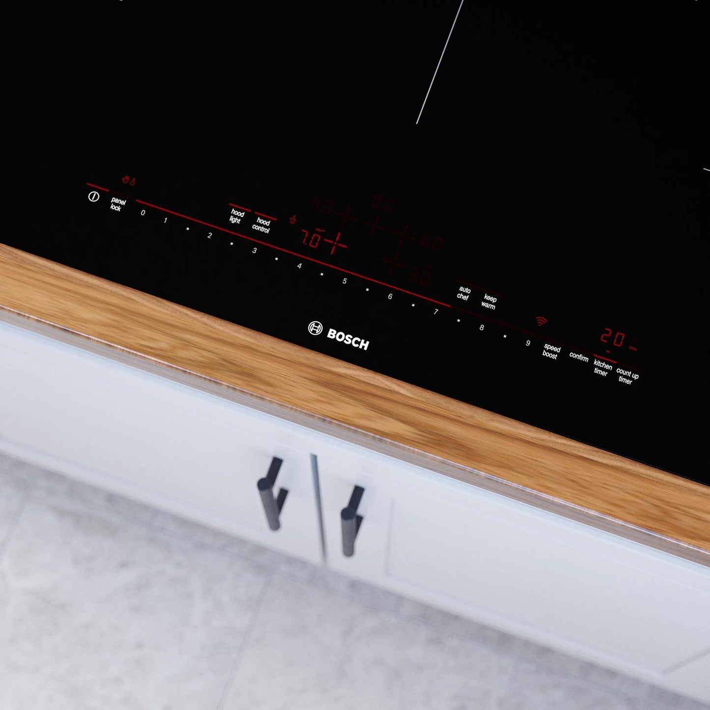 BOSCH NIT8660UC 800 Series Induction Cooktop 36'' Black, Surface Mount Without FRAM...