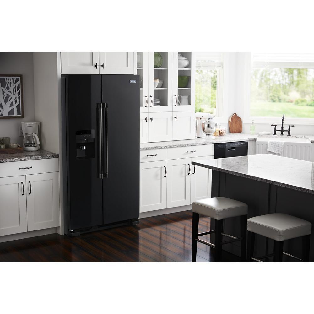 MAYTAG MSS25C4MGB 36-inch Wide Side-by-side Refrigerator With Exterior Ice and Water ...