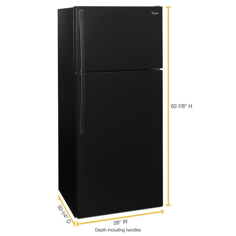 WHIRLPOOL WRT104TFDB Whirlpool 28"" Wide Top-freezer Refrigerator With Optional Icemaker
