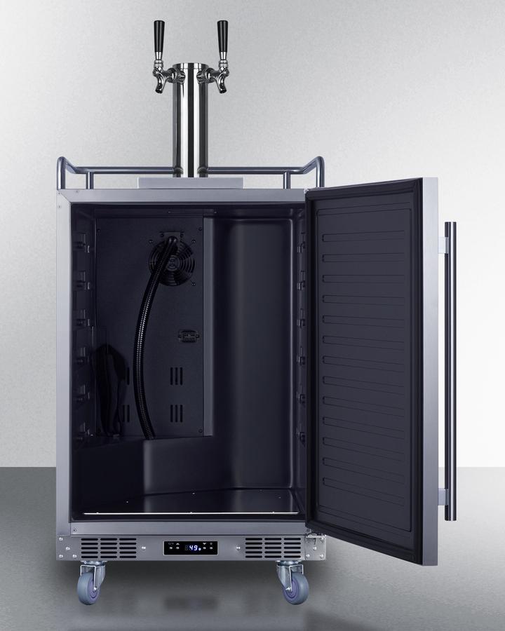SUMMIT SBC683OSTWIN Summit 24"" Wide Built-in Outdoor Beer Kegerator