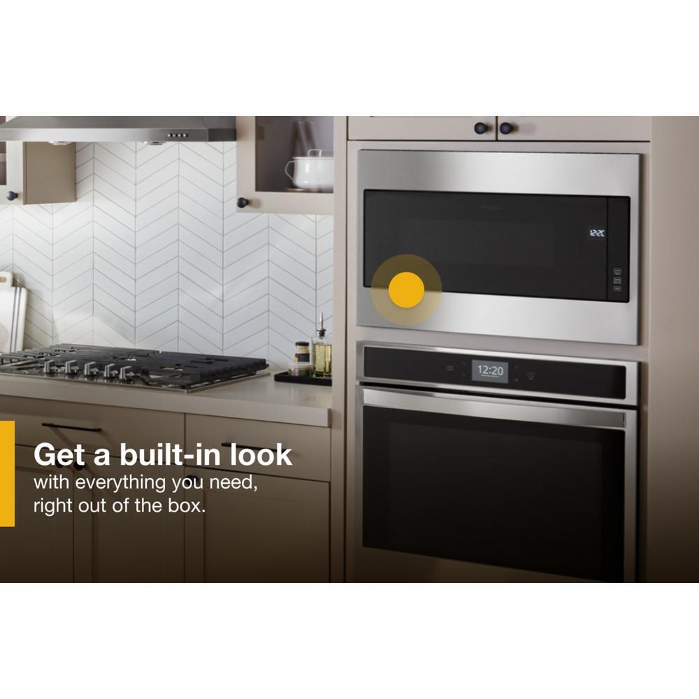 WHIRLPOOL WMT55511KS 1.1 Cu. Ft. Built-in Microwave With Standard Trim Kit - 19-1/8"" Height