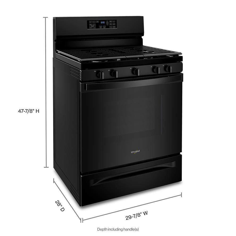 WHIRLPOOL WFG550S0LB 5.0 Cu. Ft. Whirlpool Gas 5-in-1 Air Fry Oven
