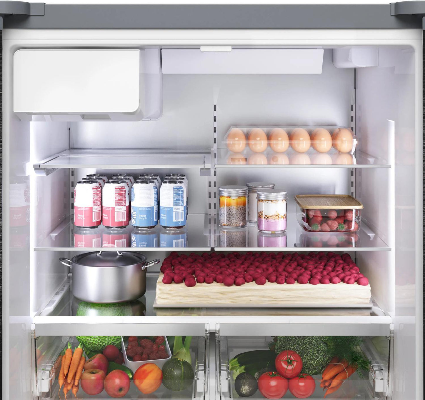 BOSCH B36FD52SNS 500 Series French Door Bottom Mount Refrigerator 36"" Stainless STEE...