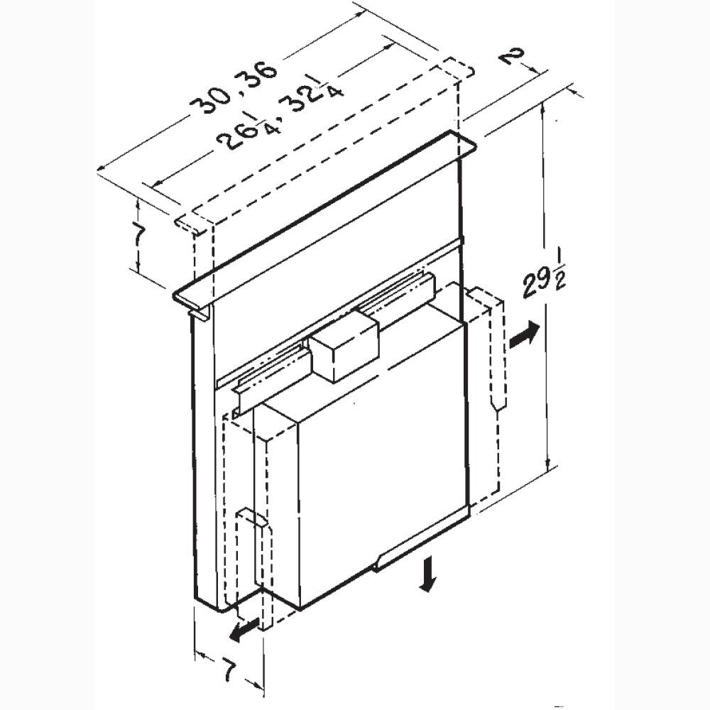 BROAN 273603 Broan 36 Inch, Stainless Steel - Interior Blower
