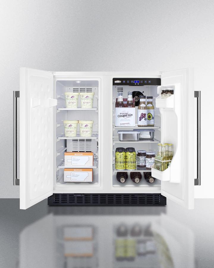 SUMMIT FFRF3075W Frost-free Side-by-side Refrigerator-freezer for Built-in or FREEST...