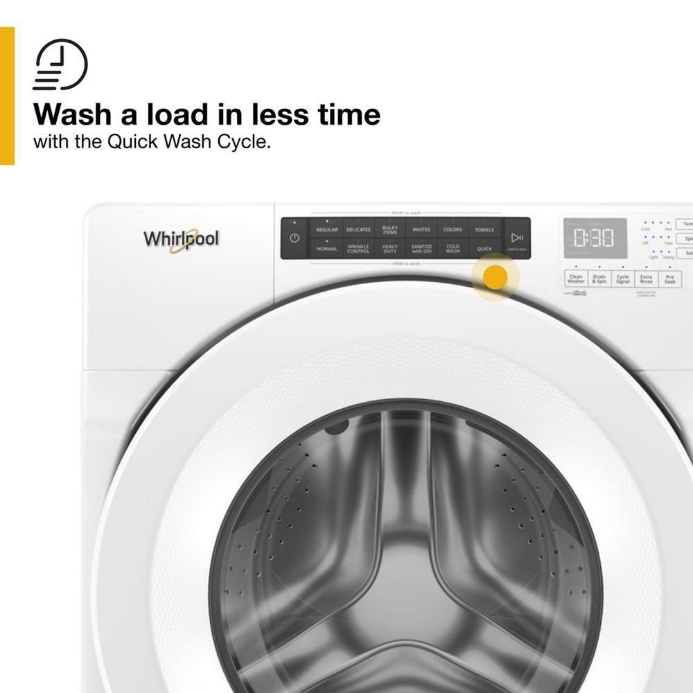 WHIRLPOOL WFW560CHW 4.3 Cu. Ft. Closet-depth Front Load Washer With Intuitive Controls