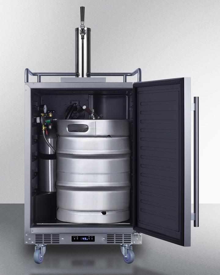 SUMMIT SBC683OS Summit 24"" Wide Built-in Outdoor Beer Kegerator