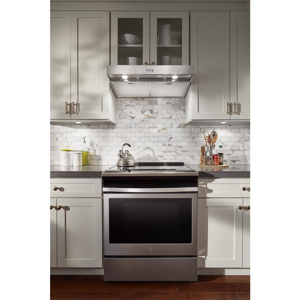 WHIRLPOOL WVU37UC4FS 24"" Range Hood With Dishwasher-safe Full-width Grease Filters
