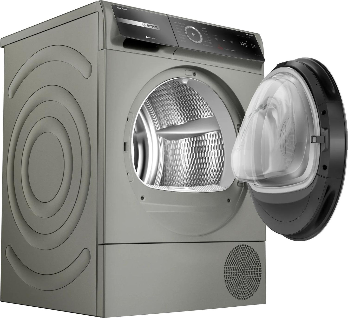 BOSCH WQB245AXUC Bosch 800 Series Heat Pump Dryer Silver Inox Wqb245axuc