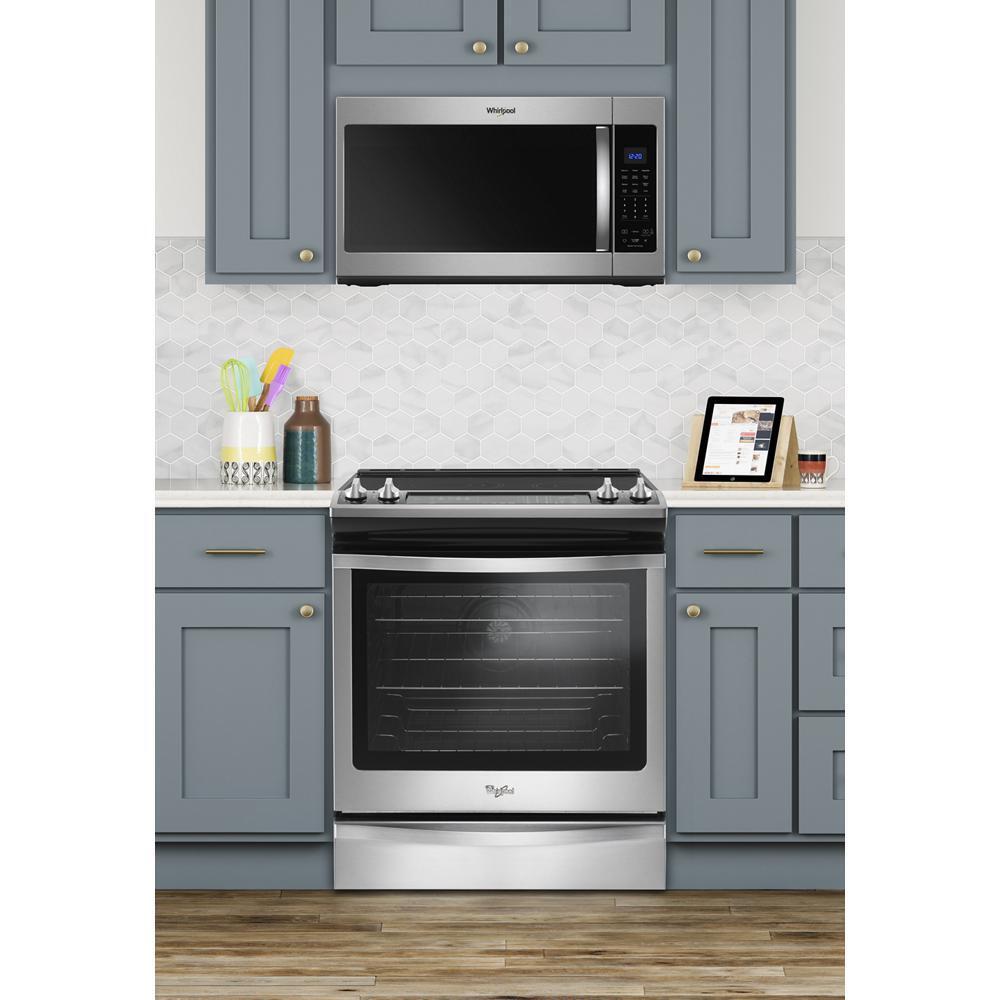 WHIRLPOOL WMH32519HZ Whirlpool 1.9 Cu. Ft. Capacity Steam Microwave With Sensor COOKI...