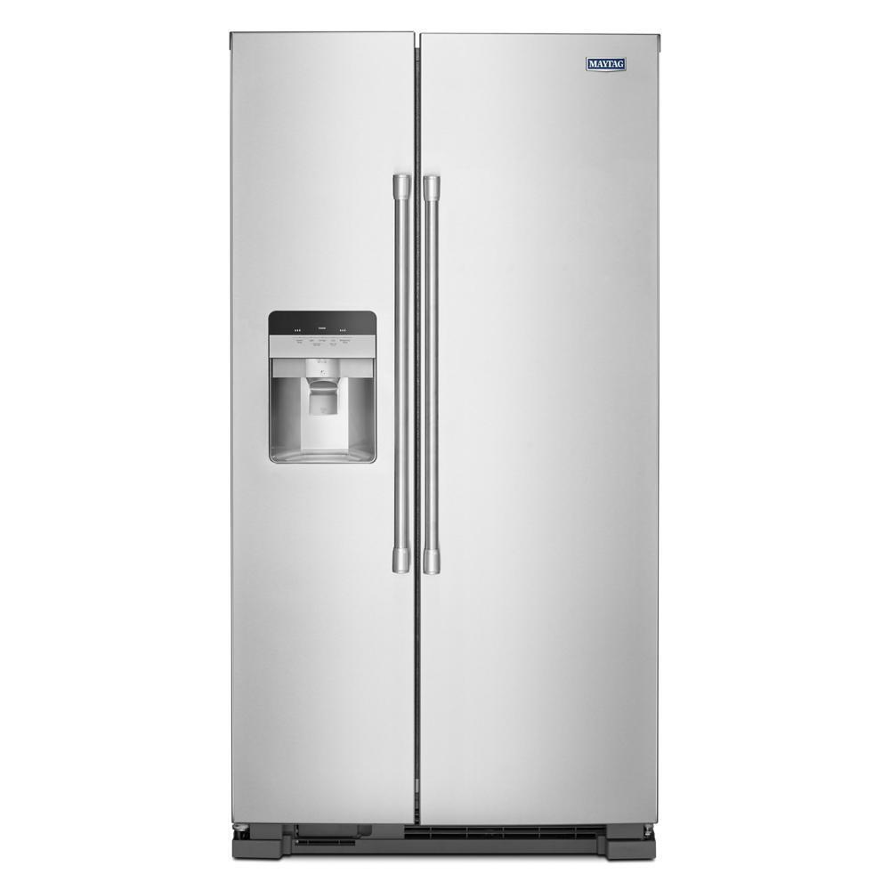 MAYTAG MSS25C4MGZ 36-inch Wide Side-by-side Refrigerator With Exterior Ice and Water ...